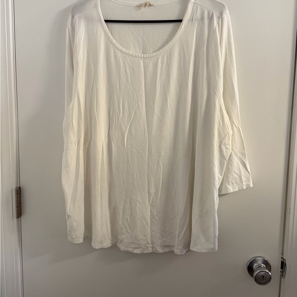 Cupio Cream 3/4 Sleeve Top